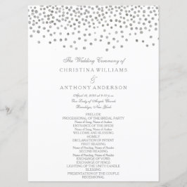 Programa Casamento Elegante Silver Confetti