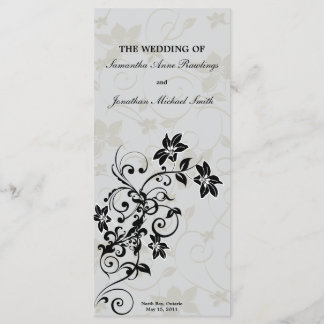 Programa Casamento - Elegante Silver Floral