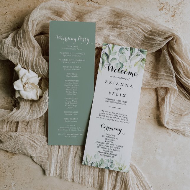 Programa Casamento Eucalyptus Greenery (Criador carregado)