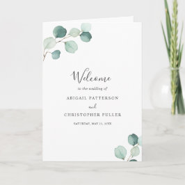 Programa Casamento Eucalyptus - Sage Simple Greenery
