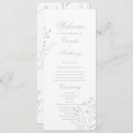 Programa Casamento Floral Boho Silver Corner