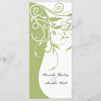 Programa Casamento - Floral Contrastante Verde Sag