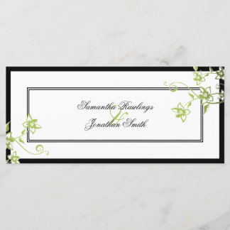 Programa Casamento - Floral de Delicado Verde e Br