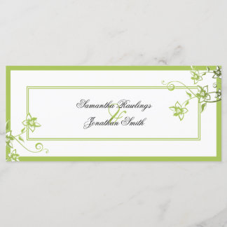 Programa Casamento - Floral de Delicado Verde e Br