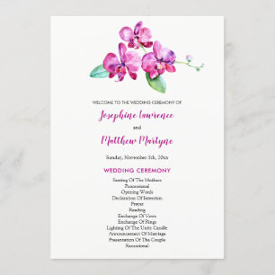 Programa Casamento Floral de Orquídea Púrpura de Água