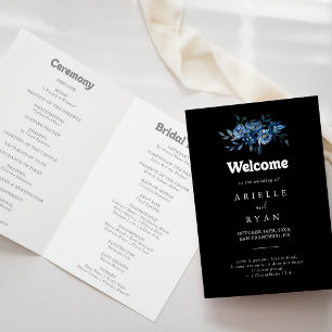 Programa Casamento Floral Dobre Azul Marinha Real