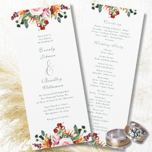 Programa Casamento Floral em Verde Salvia, Ferrugem, Amarel