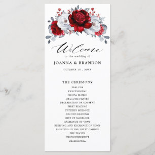 Programa Casamento Floral Metálico Real de Prata Branca
