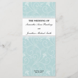 Programa Casamento - Floral Vitoriano Branco Elega