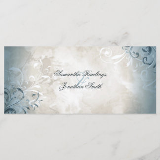 Programa Casamento - Folhagem de Vintage Elegante