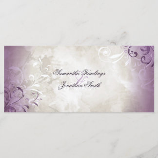 Programa Casamento - Folhagem de Vintage Elegante