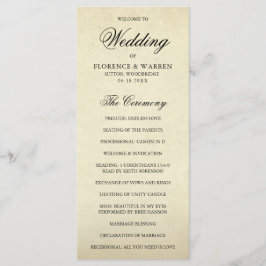 Programa Casamento Formal Vintage Elegante