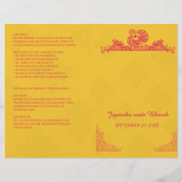 Programa Casamento Hindu Saffron e Pink Peacock