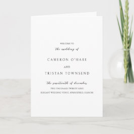 Programa Casamento Limpo Simples em Preto e Branco