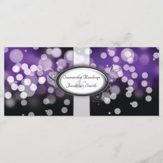 Programa Casamento - Luzes Brilhantes Roxas e Silv