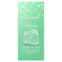 Programa Casamento Mason Jars String Verde Dourado