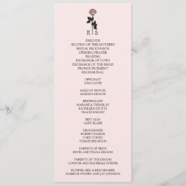 Programa Casamento Minimalista de Rosa Rosa Rosa Monograma