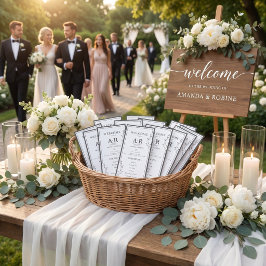 Programa Casamento Minimalista Preto e Branco