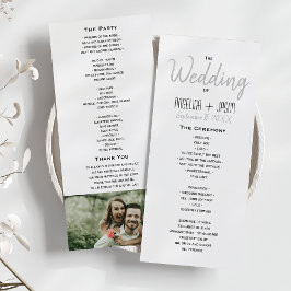 Programa Casamento Minimalista Preto e Branco