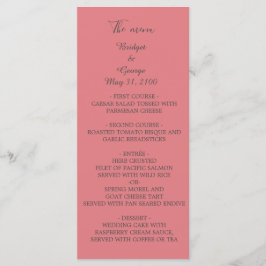 Programa casamento mínimo elegante do damasco