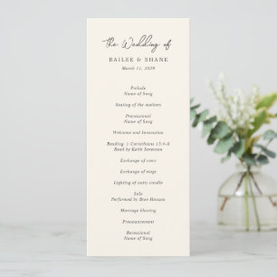Programa Casamento Moderno Creme Simples