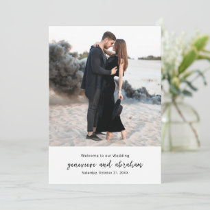 Programa Casamento Moderno em Foto Preta e Branca Limpa