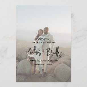 Programa Casamento Moderno Foto Preto e Branco Minimalista