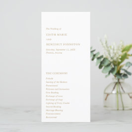 Programa Casamento Moderno Minimalista a Ouro