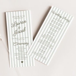 Programa Casamento Moderno Minimalista Listras Verdes