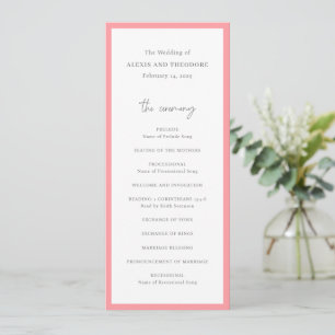 Programa Casamento Moderno Rosa Chic