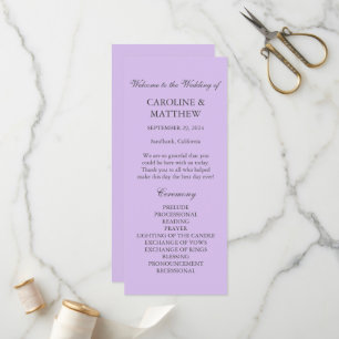 Programa Casamento Moderno Simples Violeta Violeta Roxo