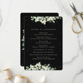 Programa Casamento no inverno Elegante Black Snowberry+Euca