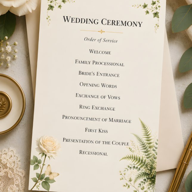 Programa Casamento no Jardim Secreto de Luxo (Mockups often vary compared to the original artwork so you can see ideas on placement of elements)