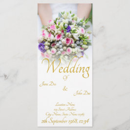 Programa Casamento - noiva com buquê de casamento colorido