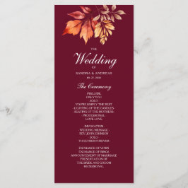 Programa Casamento outono Borgonha