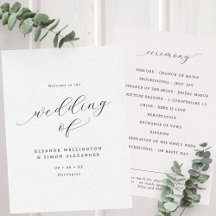 Casamento Plana Preto e Branco com Script Minimali