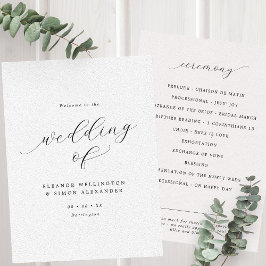 Programa Casamento Plana Preto e Branco com Script Minimali