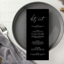 Programa Casamento Preto e Branco Elegante Na moda Premium
