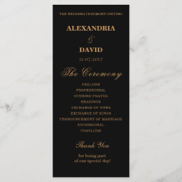 Programa Casamento Preto Vermelho Escuro Floral