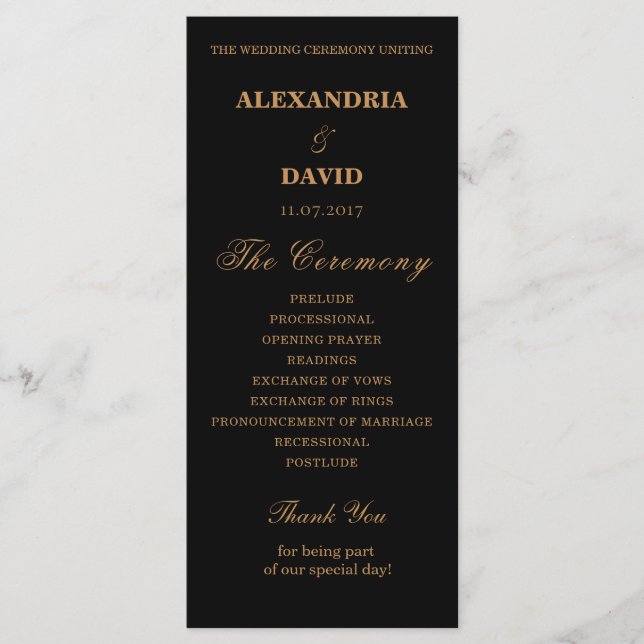 Programa Casamento Preto Vermelho Escuro Floral (Frente)