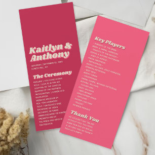 Programa Casamento Retro Groovy Viva Magenta, de 70 anos