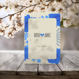 Programa Casamento Romântico Azul Floral