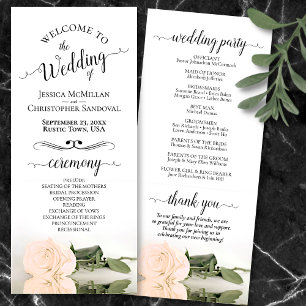 Programa Casamento Romântico de Rosa de Pêssego Pálido Páli