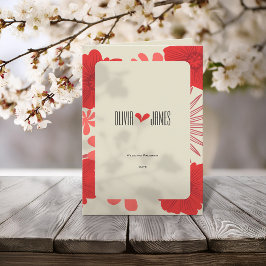 Programa Casamento Romântico Vermelho Floral