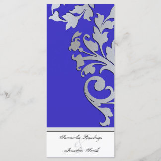 Programa Casamento - Royal Blue Silver Sparkle Swi