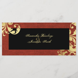 Programa Casamento - Royal Red & Dourado Shimmer F