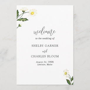Programa Casamento Russo Floral de Margarida Branca