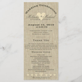 Programa Casamento Rustic Linen