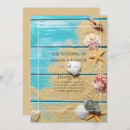 Programa Casamento Rustic Turquoise Beach