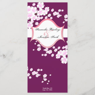 Programa Casamento - Sangria & White Cherry Blosso